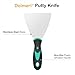 Doimeri 6 Pack Putty Knife, 1” 1.5” 2” 3” 4” 5” Spackle Knives, Premium Stainless Steel Paint Scraper, Perfect Tools for Repairing Drywall, Removing Wallpaper, Applying Mud or Plaster