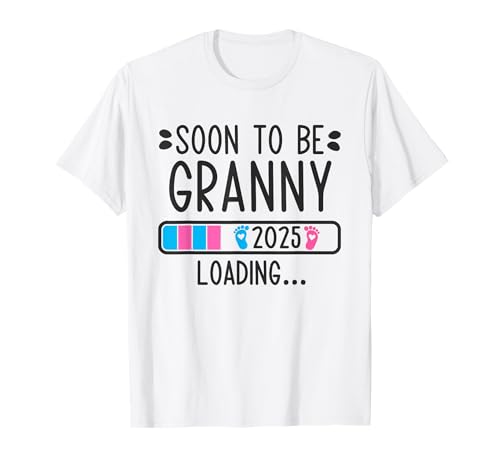 Soon to Be Granny 2025 Loading Pregnancy Anuncio 2025 Camiseta