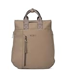 KCB Mochila Grande Cord | Diseño Espacioso y Funcional | Compartimento Acolchado para Tablet | Material Resistente | Asas Ajustables | 100% Vegano | Color Taupe
