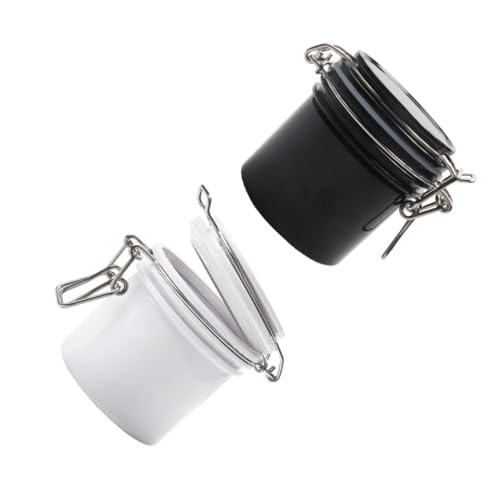 Gogogmee 2pcs Lash Glue Containers Eyelash Tool Glue Jar Storage Box Activated Carbon for Longevity Freshness