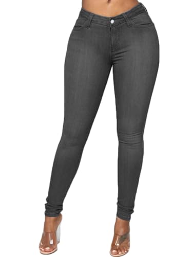 Jeans Elasticizzati da Donna Pantaloni Skinny Fit Pantaloni Elasticizzati Push up Jeggings Jeans Vita Media Ultra Elasticizzato Skinny Fit