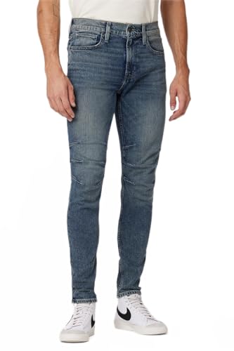 Hudson Jeans Men's Zack Skinny Moto, Vintage Indigo, 28