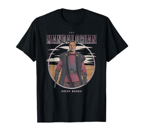 T-shirt Mandalorian Greef Karga Star Wars vêtement coton anti-déformation imprimé durable