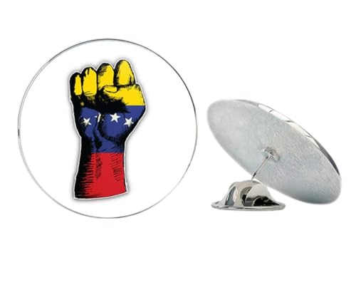 Venezuela World Flag Hand Sketch Round Metal 0.75