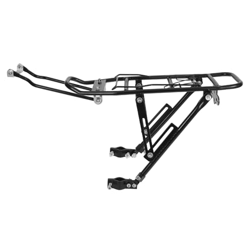 LIOOBO Detachable Bike Rear Rack Lightweight Compact Multi Function Carrier for Outdoor Cycling Easy Installation Reliable Support for Bags Cargo