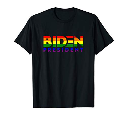 Vote Biden My President 2020 Campaign Rainbow Flag Pride T-Shirt