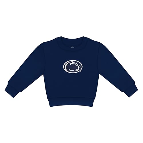 Creative Knitwear Penn State Nittany Lions Toddler Unisex Navy Solid Long Sleeve Crew Neck Sweatshirt Embroidered Logo - Size 24 Months