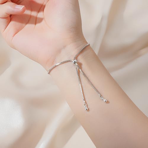 Cat Bracelet for Women s925 Sterling Silver Adjustable Birthstone Bracelets Birthday Jewelry Cat Gifts for Cat Lover4