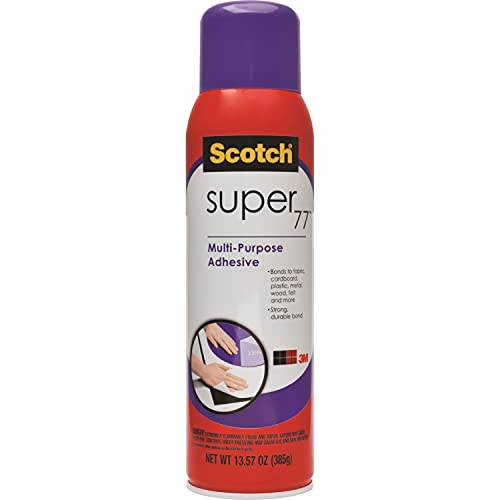 3M (77) Super 77 Multipurpose Spray Adhesive 24 oz. Can 77-24 Net Wt. 16.75 fl. oz. [You are Purchasing The Min Order Quantity which is 12 CANS]
