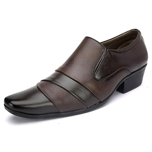 Image of SIR CORBETT Men's Synthetic Leather Moccasin Formal Shoes