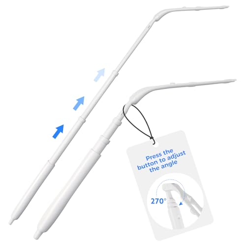Image of 2 Replacement Handles Compatible with Swiffer Duster Refill, Long Extended Handle with Multi Surface 270 Degree Rotation, Removal Duty Duster Handles with Telescopic Extended Pole for Home Cleaning