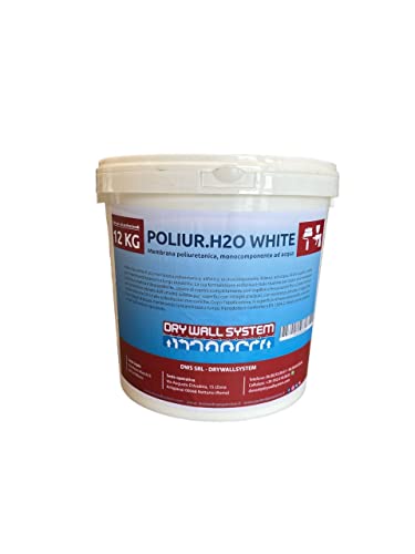 Resina de poliuretano impermeabilizante para terrazas al agua POLIUR.H2O WHITE (Poliur H2o 12 L)