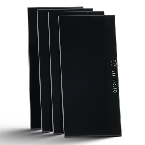 Image of Qimoo 4 Pack Shade 10 Welding Lens, 2" x 4.25" Welding Helmet Replacement Welding Lens 3mm Thickness Welding Shade 10 Lens for 75A-200A Arc Work