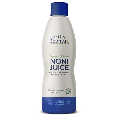 earth39s bounty tahitian organic noni juice - 32 floz - 100 pure natural immune amp joint support - organic kosher noni juice - no additives