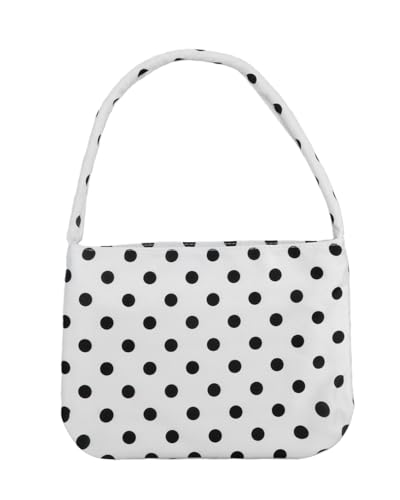 Bolso Hobo de Nylon con Lunares para Mujer miniatura 1
