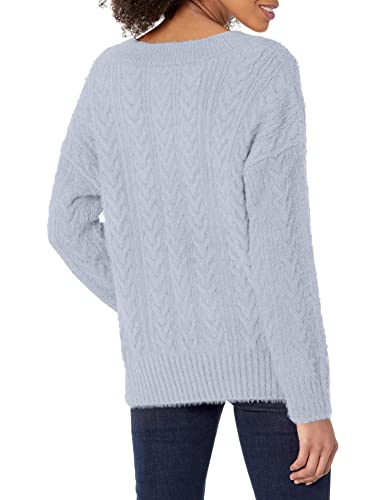 Image of Lucky Brand Women's V-Neck Relaxed Fit Eyelash Sweater