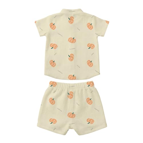 Image of Premium Muslin Baby Shirt & Shorts Set | Ultra-Soft Cotton Co-Ord for Newborns | Lightweight, Breathable & Skin-Friendly Wear