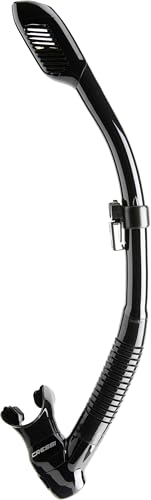 Cressi Schnorchel Dry Dark Snorkel, Unisex, Multicolor (Negro), Talla única
