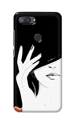 Image of PRINTFIDAA Photo of Beautiful Girl Hard Back Cover for Mi 8 Lite /Mi 8 Youth /Mi 8X Back Cover -(P6) KAT1005