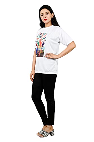 Image of PARTISH Holi Tshirt for Girls l Boys l Men and Women l Happy Holi Tshirt
