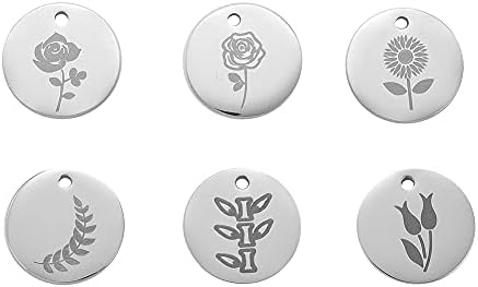 DanLingJewelry 10pcs 304 Stainless Steel Dog Paw Print Charm Doggy Cat Animal Footprint Pendant for DIY Crafting Jewellery Findings
