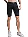 ZLZ Short Jeans for Men Slim Fit, Men's Fashion Design Stretch Slim Black Denim Shorts Pants with Holes, Size 34