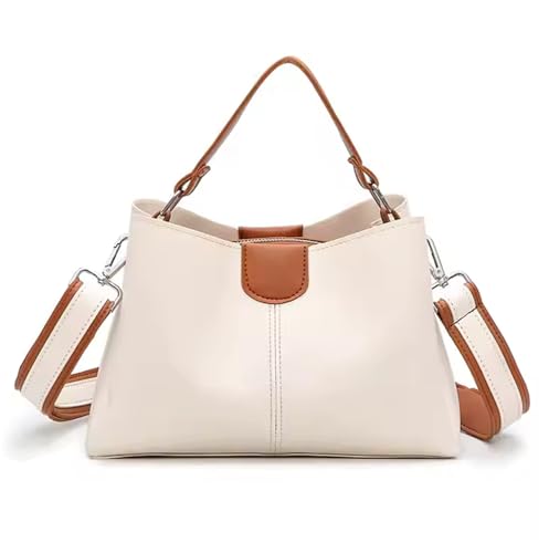 Image of Women's Brown Handbag - Stylish PU Leather Sling & Shoulder Bag with Adjustable Strap | Elegant Daily Office & Casual Tote Bag