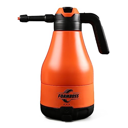 FOAMKING 電動 フォームガン 自動泡噴霧器 洗車 コードレス 充電式 手洗い洗車 2.0L USB Type-C タイプC 充電 ブラック