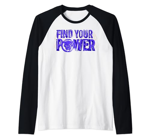 T-shirt Black Panther raglan violet Marvel Find Your Power pour homme et femme
