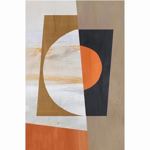 Peinture murale géométrique abstraite sur toile haut de gamme