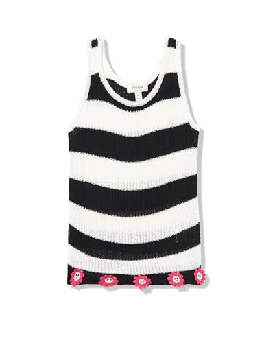 Image of Speechless Girls' Sleeveless Stripe Sweater Knit Top