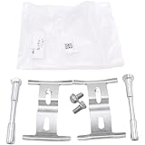 Front Brake Pad Fitting Kit for Porsche Cayenne 955 2002-2010 Brembo 6-Piston Calipers Precision-Machined Pins & Clips Noise-Free Reliable Stopping Power