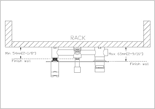 Sumerain Wall Mount Tub Faucets, Waterfall Tub Filler Spout With Hand Shower #TOP5
