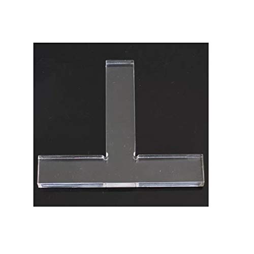 一心斎 印矩 文鎮 篆刻用品 書道用品 - 透明な材料 アクリル製 印を押すときに定規の役目をします T型