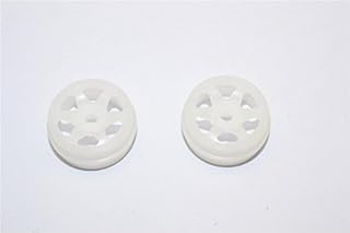 GPM For XMods Evolution Touring Upgrade Parts Delrin Front/Rear Bold Rims (6 Poles) - 1Pr (Ridge) White