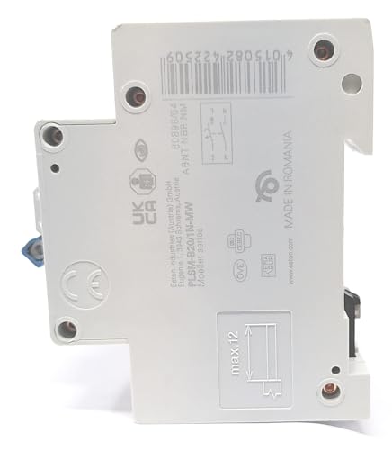 Eaton PLSM-B20/1N-MW Leitungsschutzschalter 20A 1P+N 1-polig+N B-Charakteristik LS-Schalter ( 242250 alt 244778)