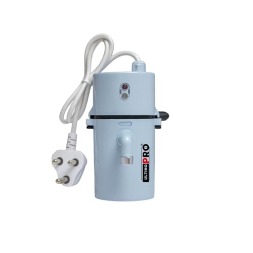 Image of 1 Litre Portable Instant Water Geyser | Compact Electric Water Heater for Bathroom, Kitchen, Bucket Bath | Shock-Proof & Energy Efficient (GREY)