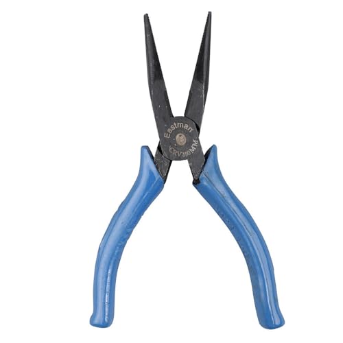 Image of Eastman Long Nose Plier Set Of 1 Pcs, 6 Inch Or 150 Mm, Selected Alloy Steel Electronics Cutting Plier for home use Anti-Slip Handles Single Color Sleeve (E-2023)