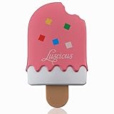 Ice-cream Popsicle Shaped Mirror Compact + Comb by Luscious Cosmetics | Super Cute Gift | Great For Makeup, Purses & Travel (Strawberry Pink)