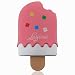 Ice-cream Popsicle Shaped Mirror Compact + Comb by Luscious Cosmetics | Super Cute Gift | Great For Makeup, Purses & Travel (Strawberry Pink)