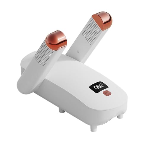 Shoe Dryer Boot Dryer, Portable Electric with Heat Blower, Auto Off Timer, For Work Boots, Shoes, Gloves, Ski Boots (White)