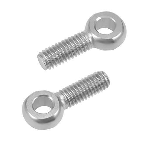 Image of uxcell M6 x 20mm Machinery Shoulder Swing Lifting Eye Bolt 304 Stainless Steel Metric Thread 5pcs