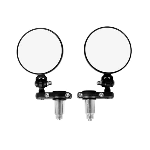 Espejos retrovisores de manillar Cafe Racer con visión clara anti vibración de 22mm