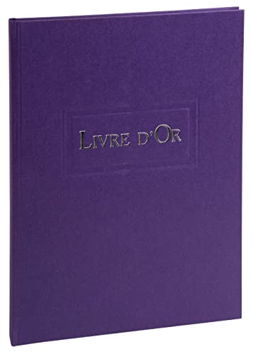 Livre d'or Exacompta 39153D A4 vertical violet 96 pages blanches