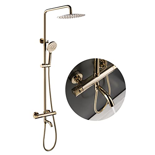 Système de douche ensemble de robinet de douche thermostatique laiton à bec