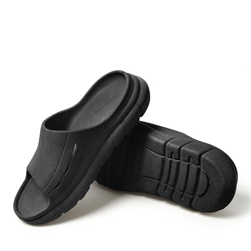 Dearfoams Men's Eva Lightweight Regrind Pillow Slide Sandal4
