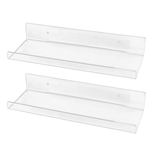 Diydeg 12 Inch Wall Mounted Plant Shelf, Acrylic Display Shelf