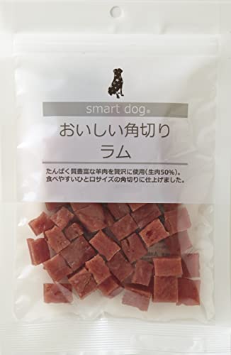 スマートドッグ おいしい角切り ラム 100g アニマライフ ペットケア 犬 おやつ 国産 羊肉 ジャーキー