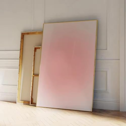 Affiche image toile salon moderne rose et bleu cadre déco murale - 4