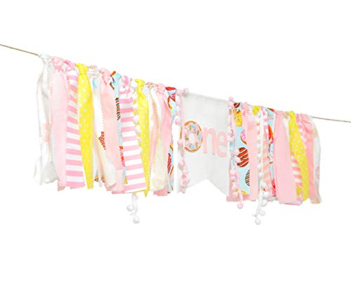 Donut Party Decorations For 1St Birthday - Donut Birthday Banner For Photo Booth Props And Backdrop Cake Smash, Best Birthday Party Supplies For Kids (Donut) #TOP6